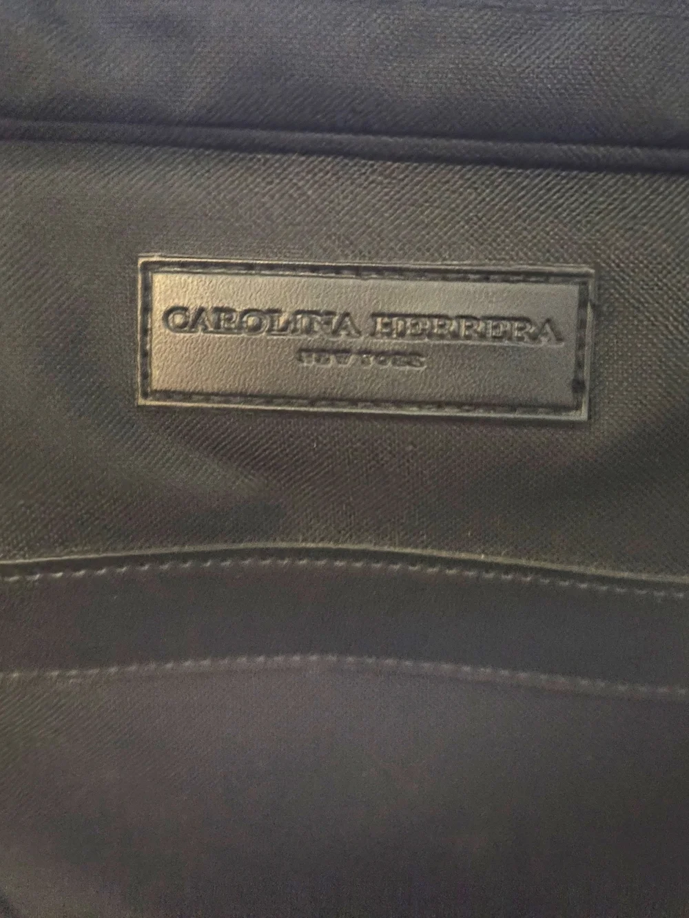 Carolina Herrera Unisex Black Travel Briefcase Weekender Bag Crossbody